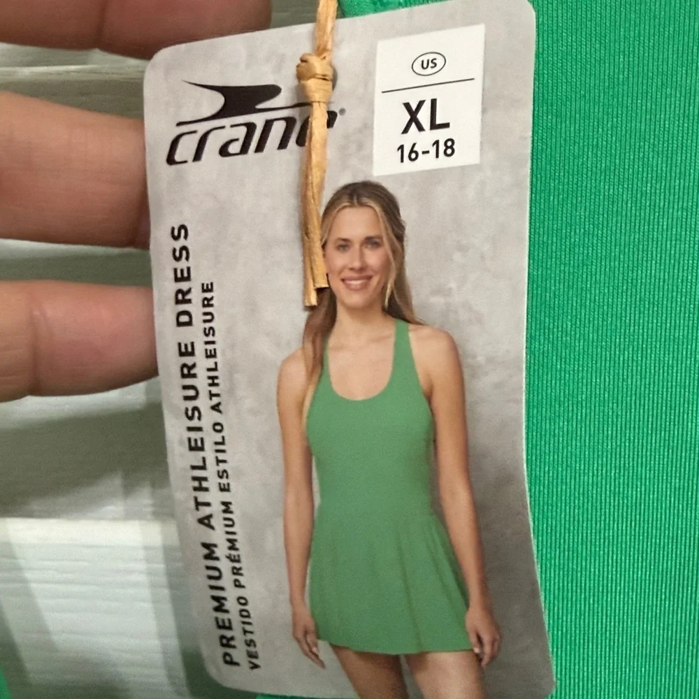 Green Women's Premium Athleisure Dress One Piece, Sz. XL